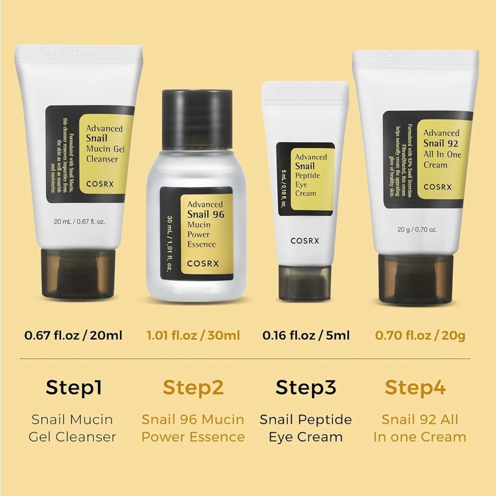CosRx All About The Snail skin care kit. - Picture 2 of 4
